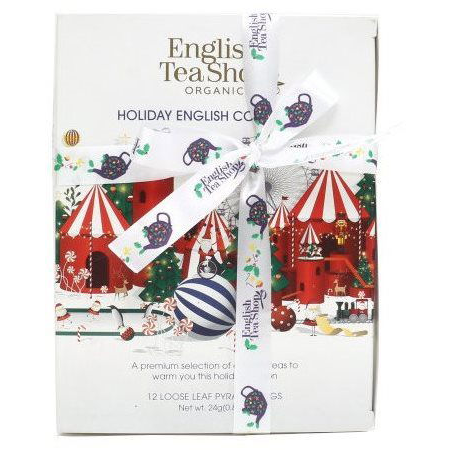 English Tea Shop Fehér karácsonyi kollekció 24 g, 12 db, bio ETS12 (60802)
