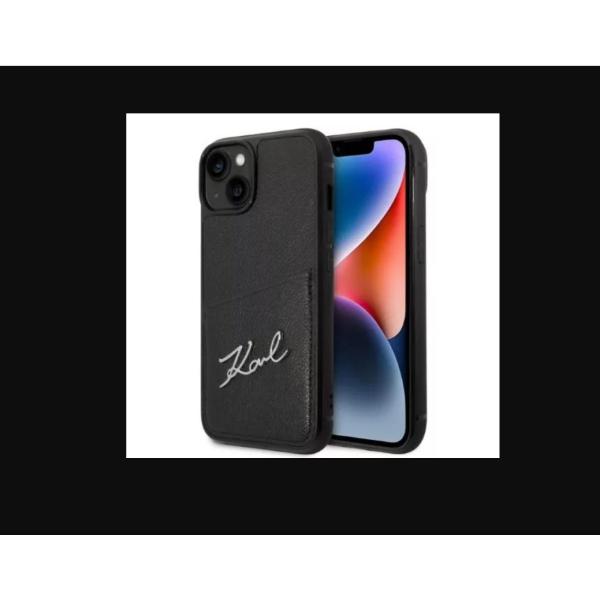 Karl Lagerfeld Apple iPhone 14 Plus Hátlapvédő tok - Fekete (KLHCP14MCSSK)