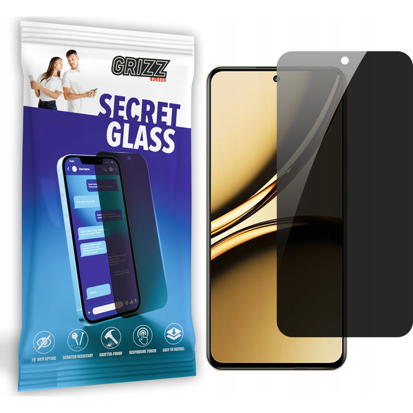 GrizzGlass Szkło prywatyzujące GrizzGlass SecretGlass do Realme Narzo 70 Pro