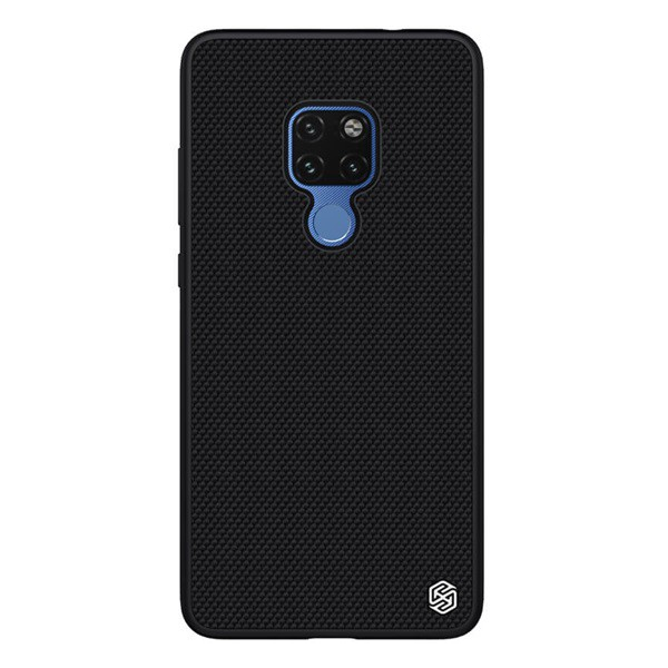 NILLKIN TEXTURED műanyag telefonvédő (érdes felület, közepesen ütésálló, szilikon keret, 3D minta) FEKETE [Huawei Mate 20] (5996457821082)