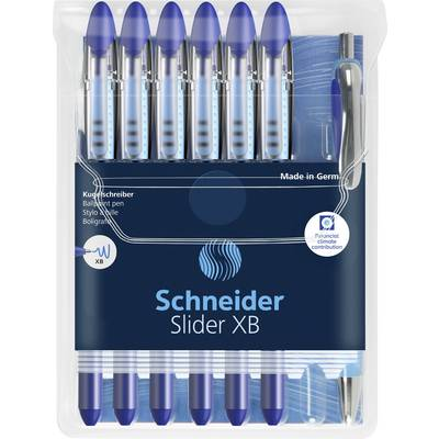 Schneider Kugelschreiber Slider Basic XB Rave 6er Blau