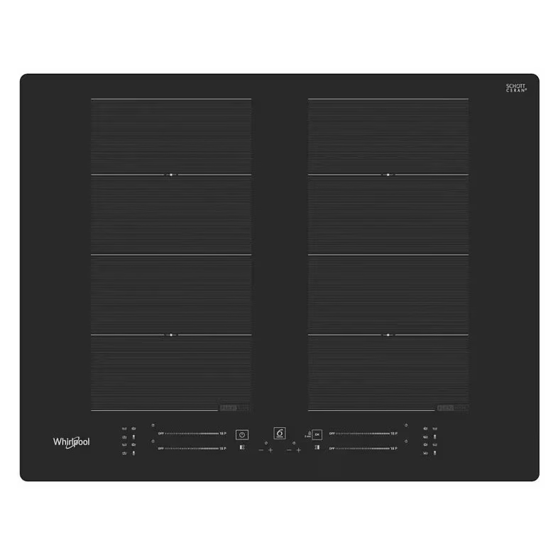 Whirlpool WF S8865 NE főzőlap Fekete Beépített 65 cm Zónás indukciós főzőlap 4 zóna (WF S8865 NE)