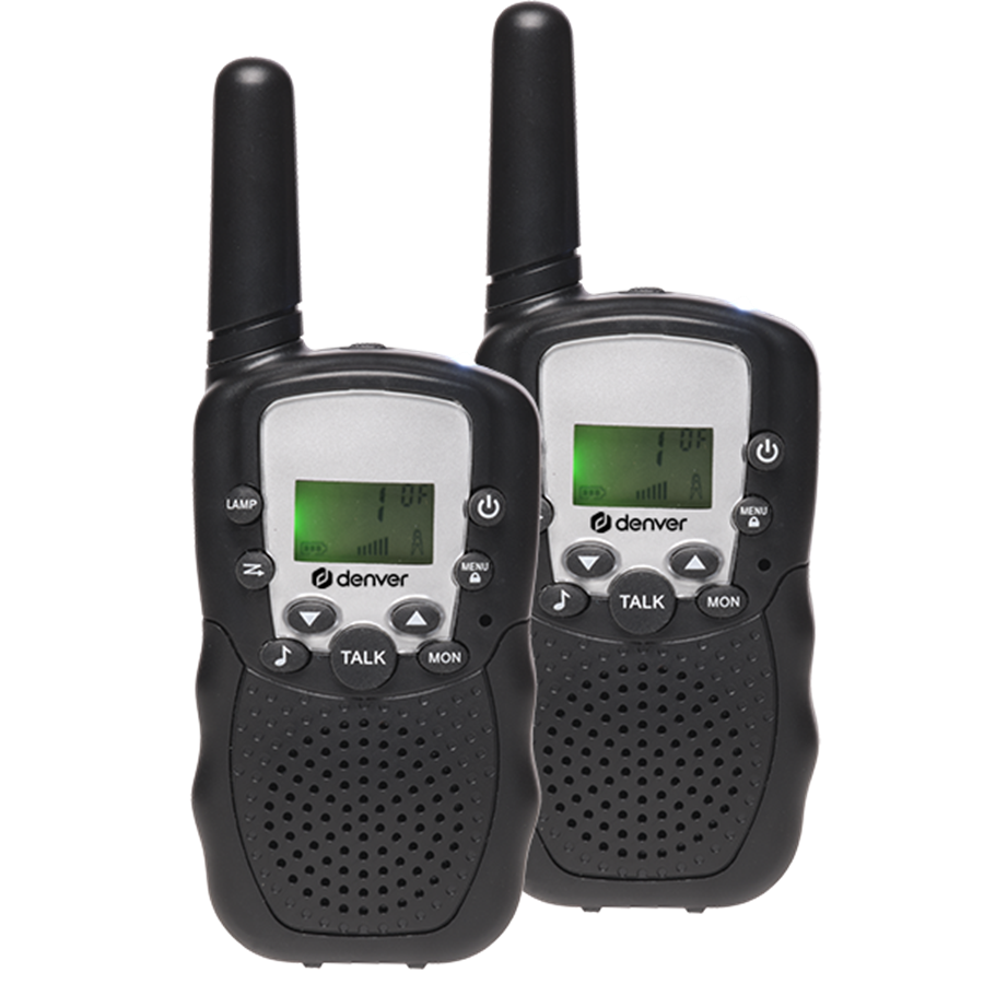Denver WTA-449 Walkie Talkie 8 / 5 km hatótávval - Fekete (WTA-449)