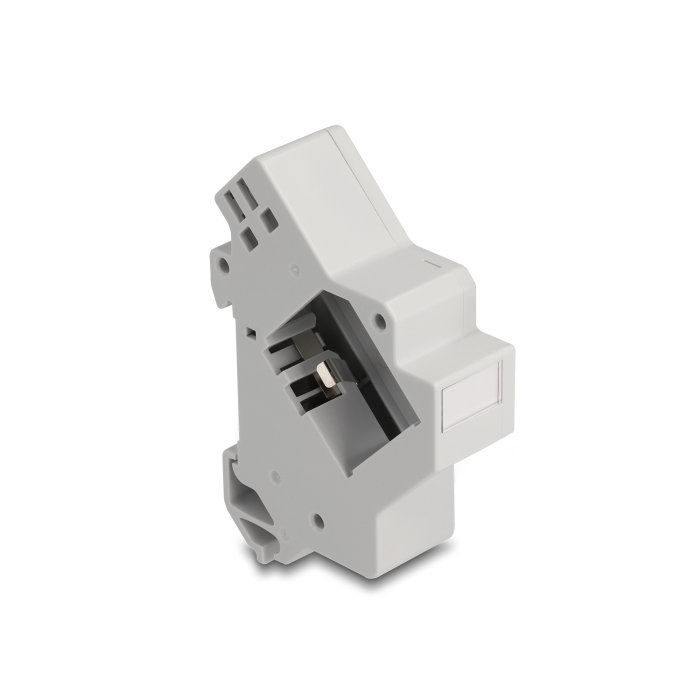 Delock Keystone tartó DIN sínhez alappal szürke (67043) (67043)