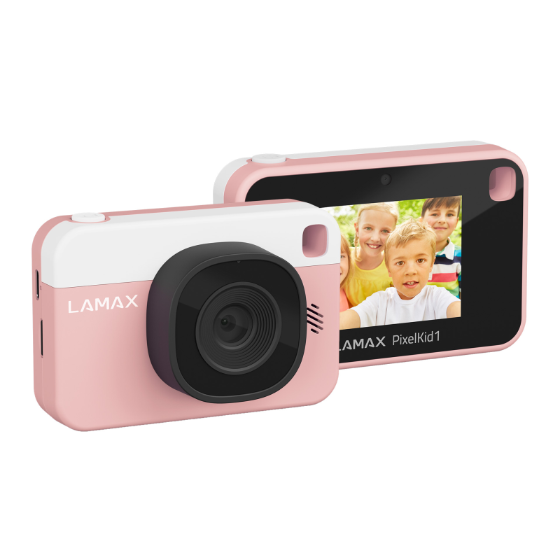 LAMAX PixelKid1 Gyerek Digitális Fényképező 8Mpx / FullHD - Rózsaszín (LXKCMPIXEL1PA)