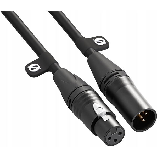 Premium XLR-Kabel XLR3M black (schwarz, 3 Meter)