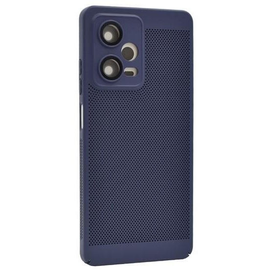 Gigapack Xiaomi Redmi Note 12 Pro 5G légáteresztő, lyukacsos műanyag tok sötétkék (GP-142599) (GP-142599)