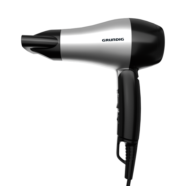 Grundig HD 2200 hårtørrer 1200 W Sort, Sølv