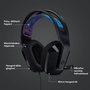 Слушалки Gaming Logitech G335, Мултиплатформа, Jack 3.5mm, Black