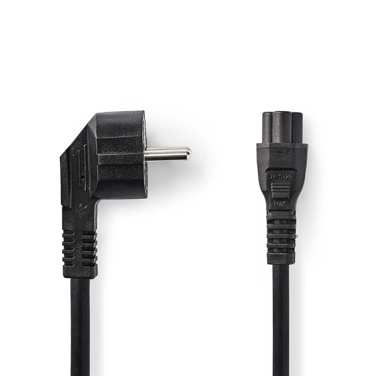 NEDIS napájací kábel/ Typ F zástrčka - IEC-320-C5/ priamy/ uhlový/ (CEGL10100BK50)