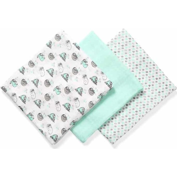 BABYONO Pelenkák Bambusz 3 db Menta (5409763)