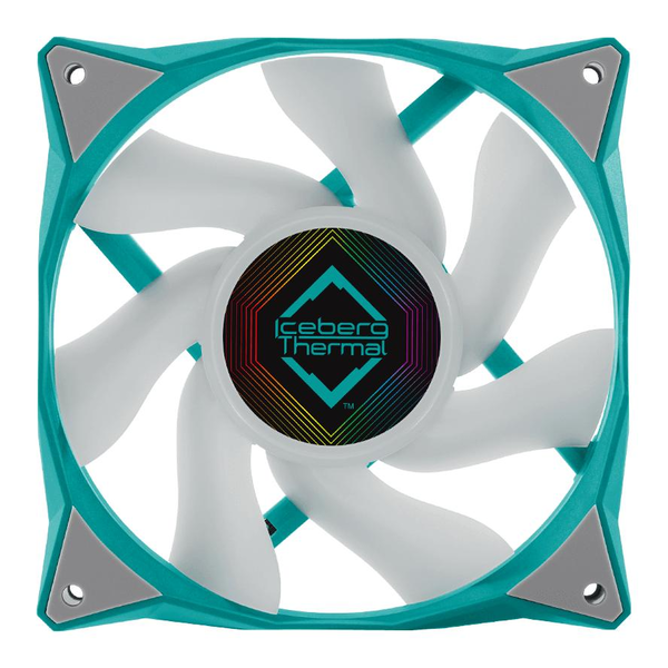 Iceberg Thermal IceGale ARGB 120mm Синьозелено, Вентилатори, Охладители, Предни панели