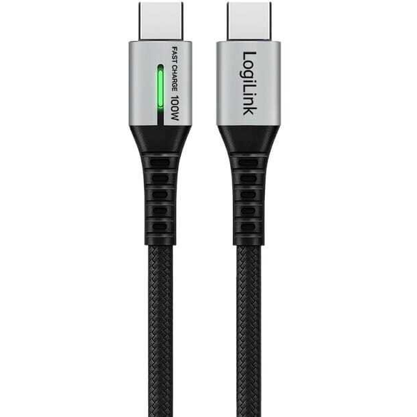 USB-C 2.0(M) <> USB-C(M) 3.0m LogiLink 100W/480Mbps zw.
