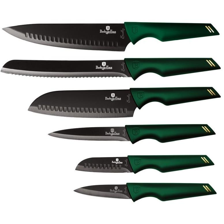 BerlingerHaus Emerald Collection Tapadásmentes felületű késkészlet, 6 db (BH-2591)