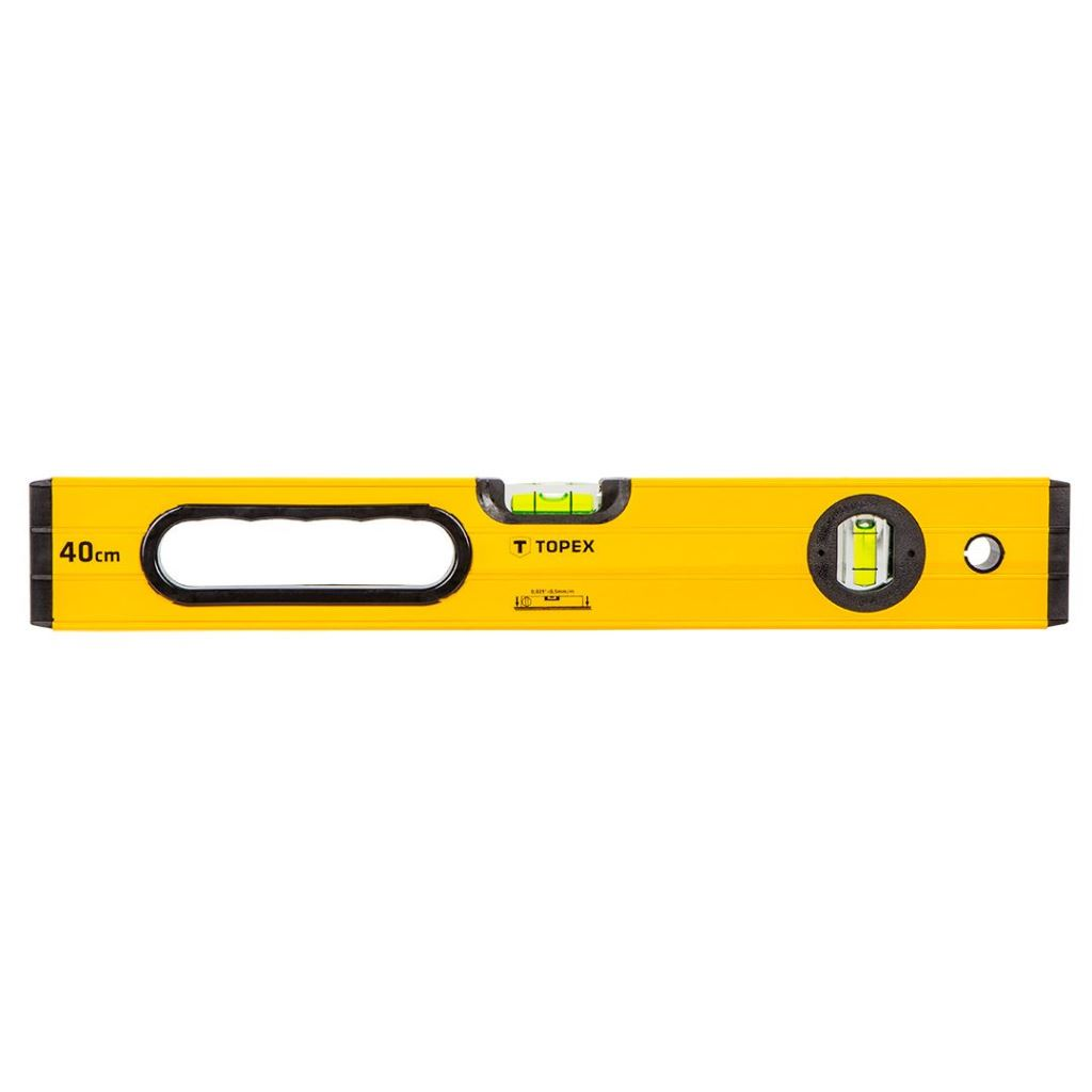 Topex 600 alumínium vízmérték 40cm, 2 libella (29C601) (29C601)
