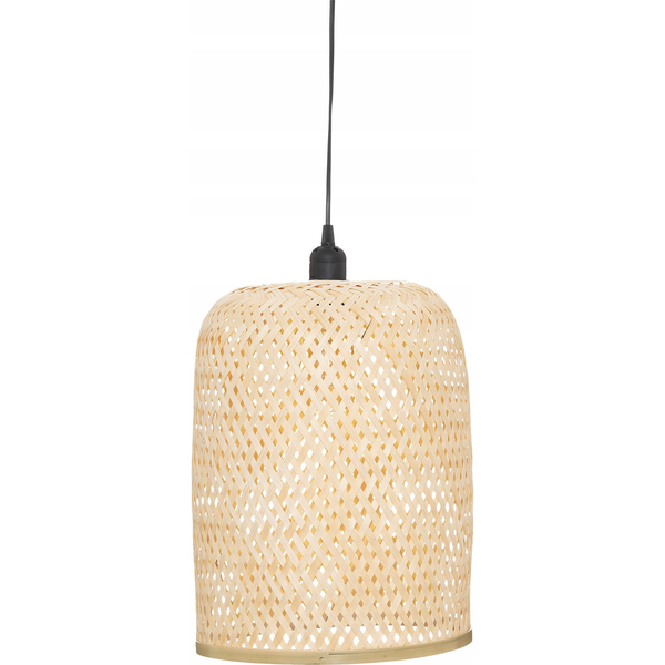 Lámpara Colgante "ali" Natural D28 Beige En Bambú