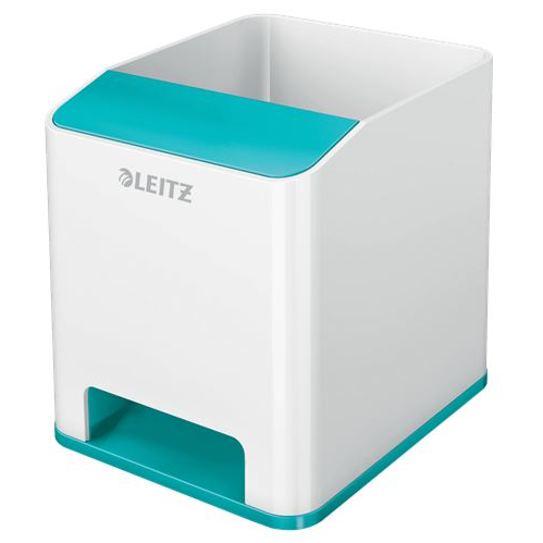 Leitz WOW Sound tolltartó fehér-jégkék (53631051) (leitz53631051)