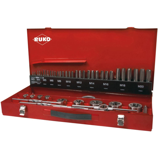 RUKO 245040 Gépi menetfúró készlet 54 részes