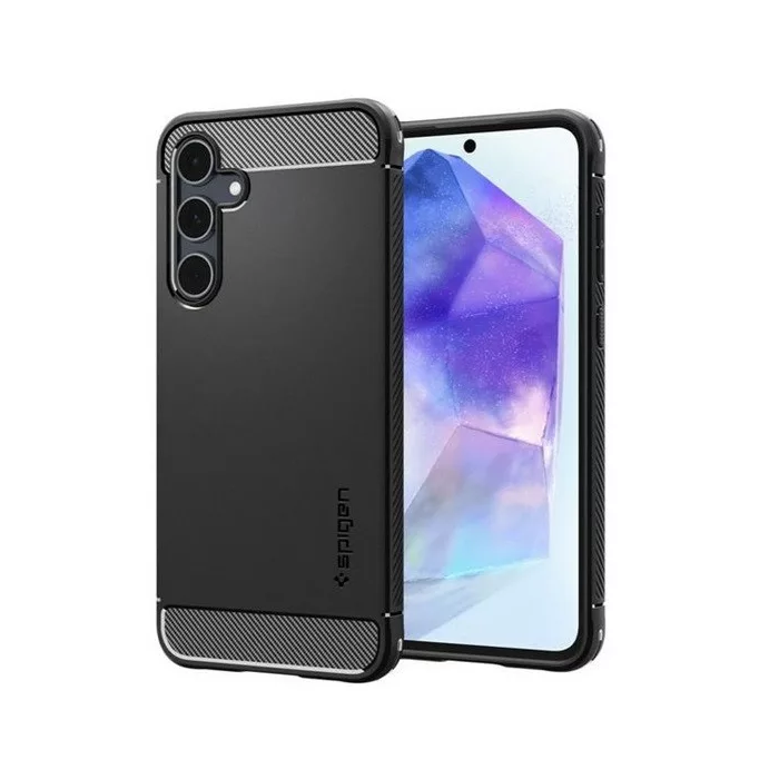 Spigen Rugged Armor Samsung Galaxy A55 5G Tok - Fekete (ACS07500)