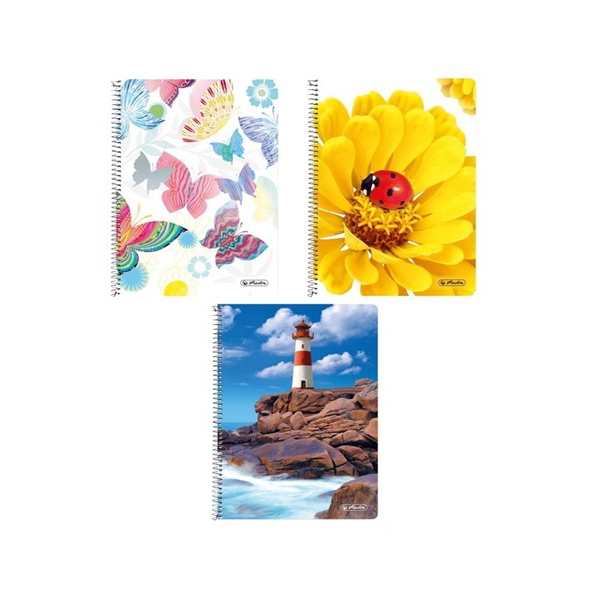 Тетрадка на спирала на каре Herlitz модел A5 160 листа