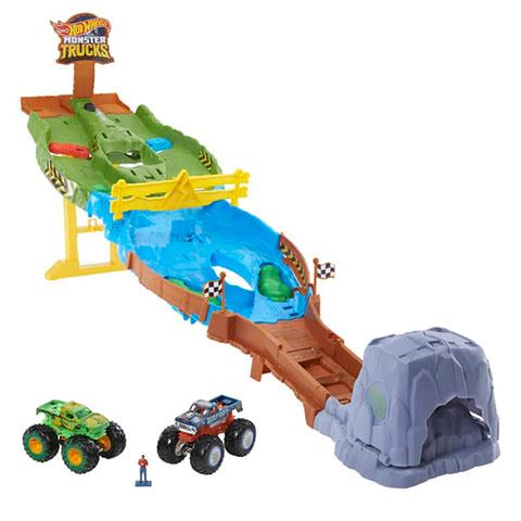 Състезателна писта за планински слалом Mattel Hot Wheels Monster Trucks