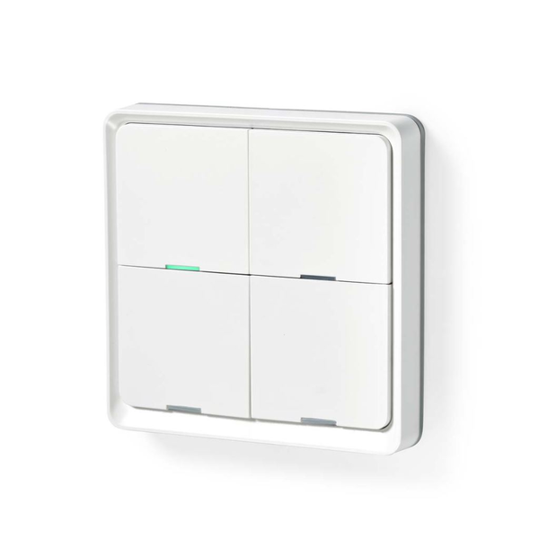 Nedis SmartLife Zigbee 3.0 fali kapcsoló fehér (ZBWS40WT)