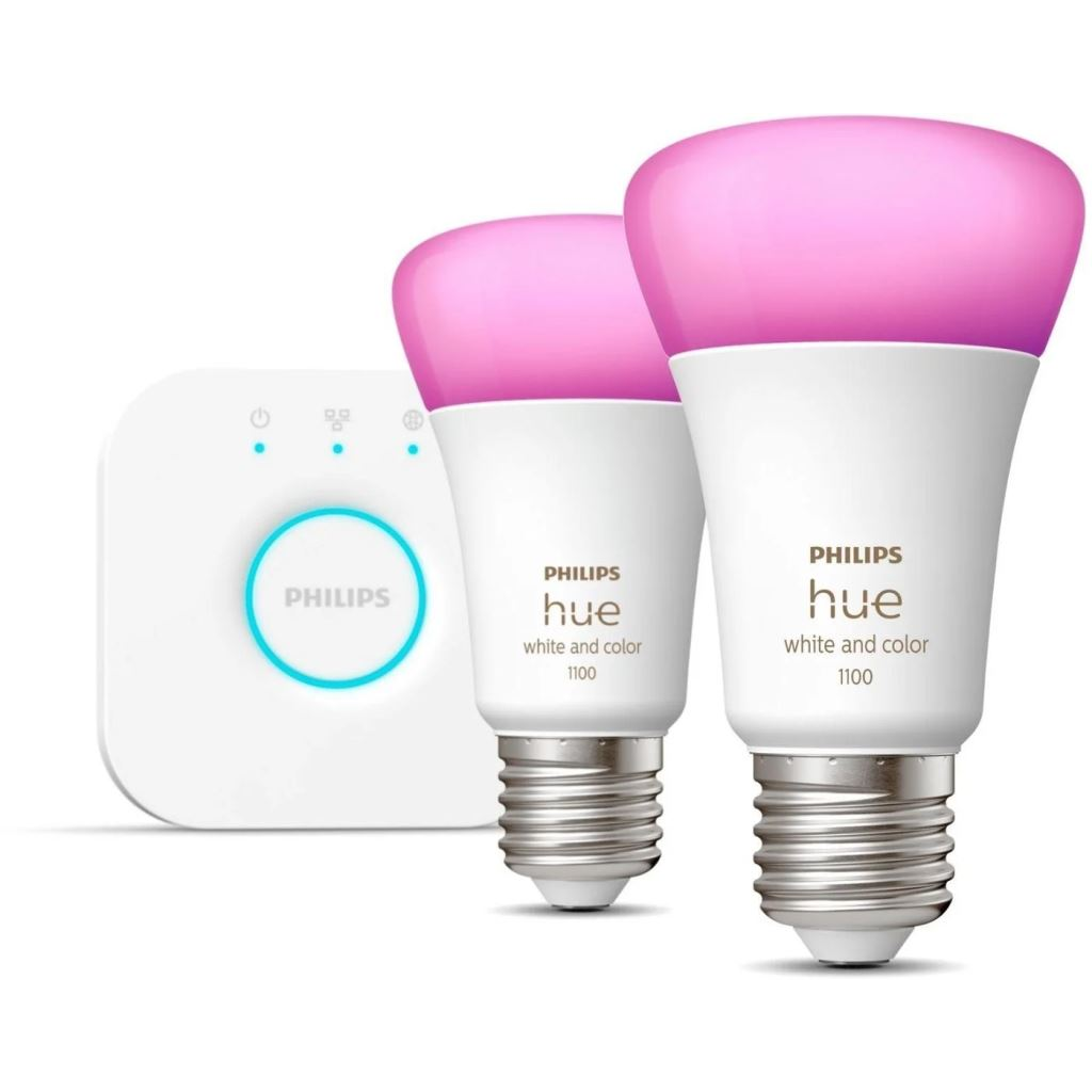 Philips Hue White and Color Ambiance LED fényforrás E27 9W kis promóciós kezdőcsomag (929002468810) (929002468810)