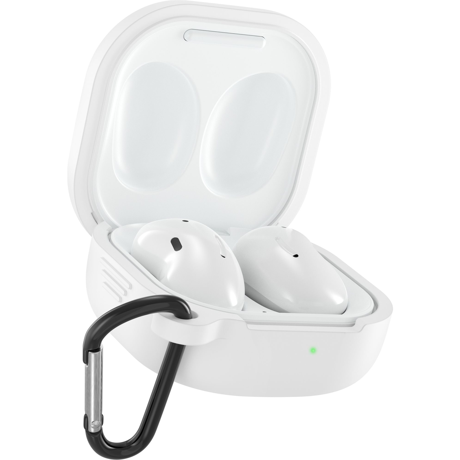 AlzaGuard Premium Silicone Case Samsung Galaxy Buds Live / Pro / FE / 2 / 2 Pro szilikon fehér tok (AGD-SCS002W)