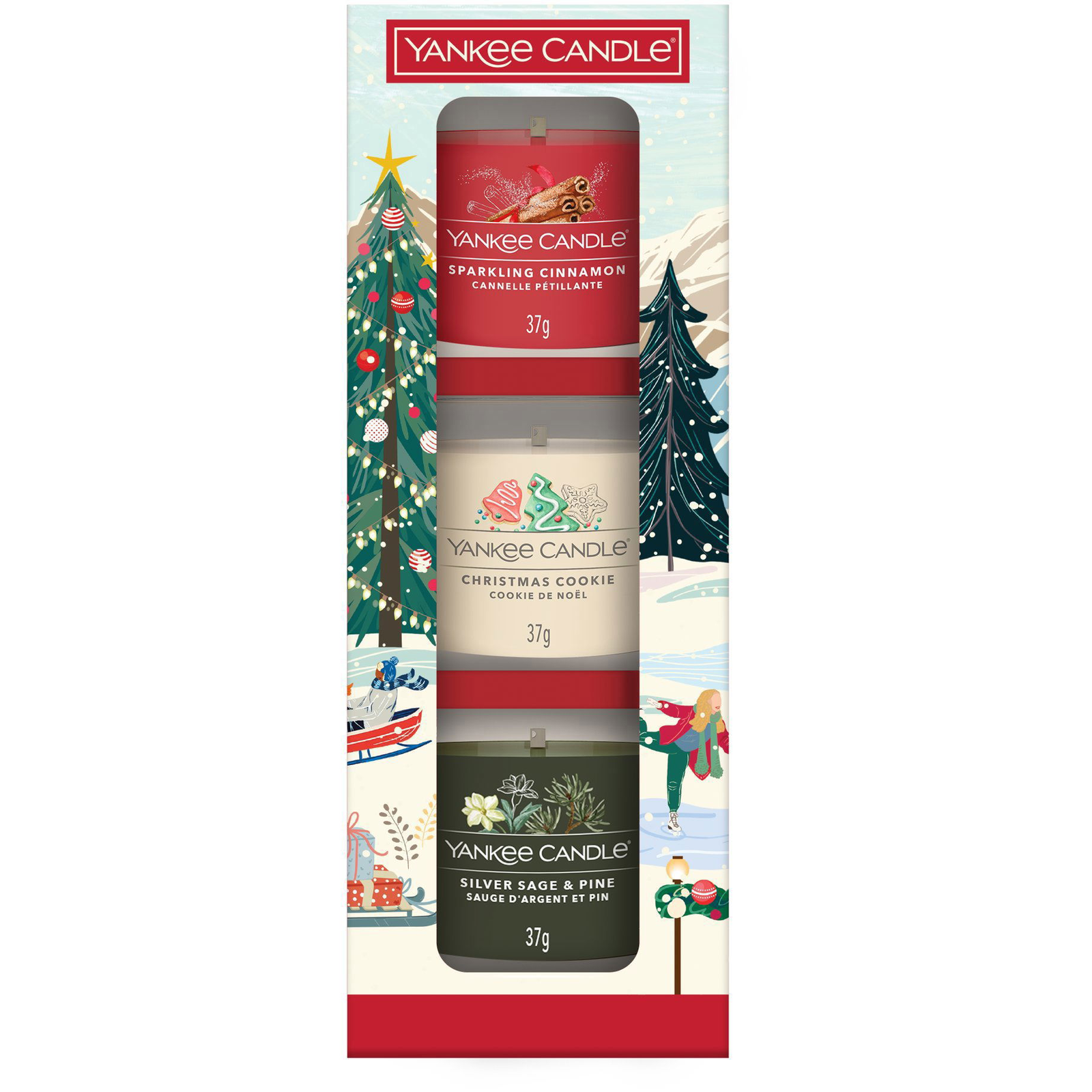 YANKEE CANDLE karácsonyi szett 2025 I, 3×37 g (5038581166407)