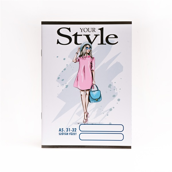 Design Style A5 szótár 31-32 iskolai tűzött füzet (5999570820505)