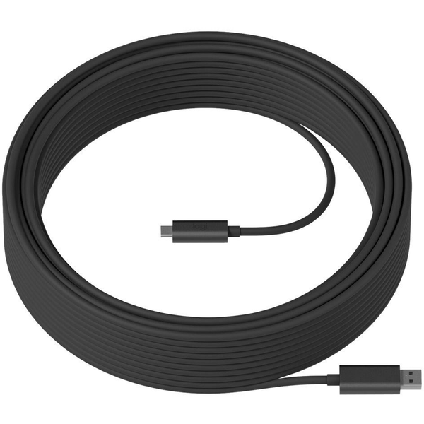 Logitech Strong USB-kabel USB 3.2 Gen 2 (3.1 Gen 2) 45 m USB A USB C Grafit