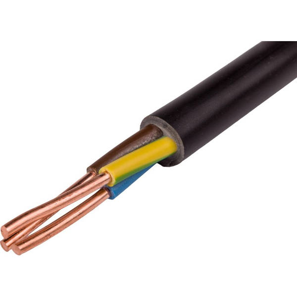 Electrical Cable Earth Wire Yky 0,6/1kv 3x1,5mm2 Black Electric Cable 100m
