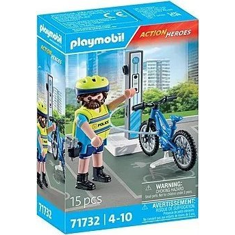 Playmobil 71732 Action Heroes - Biciklis rendőr (71732)