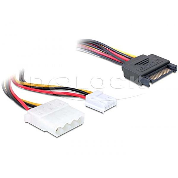 Delock DL65227 SATA -> Molex + Y hálózati kábel