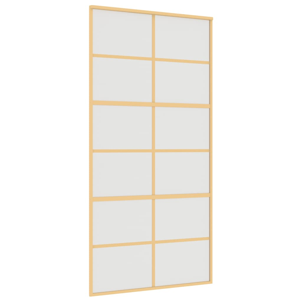 aranyszínű ESG tejüveg és alumínium tolóajtó 102,5 x 205 cm (155171)