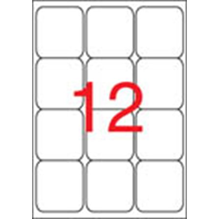 Apli 63,5x72 mm kerekített sarkú Univerzális etikett 1200 etikett/csomag (02416)