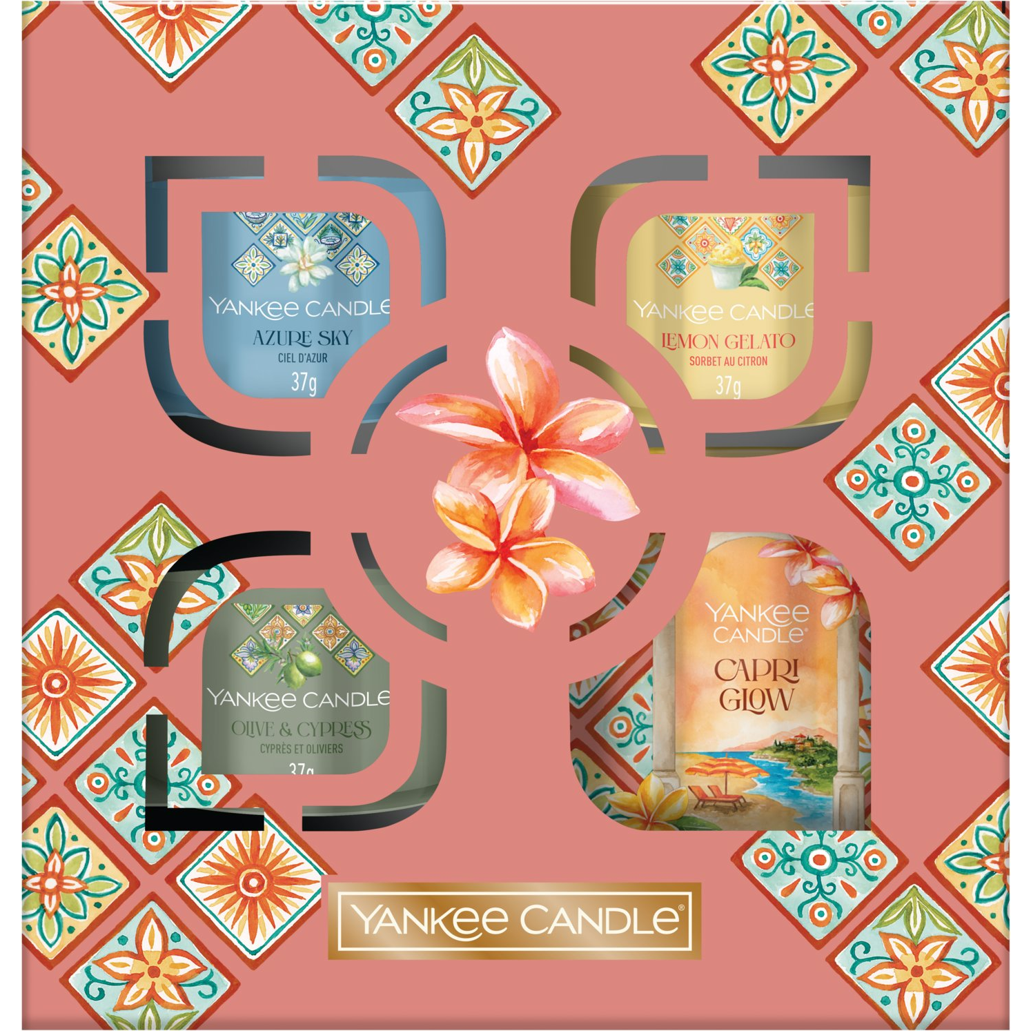 YANKEE CANDLE Tavaszi ajándékcsomag (3× 37g, 1× 122g) (5038581166322)