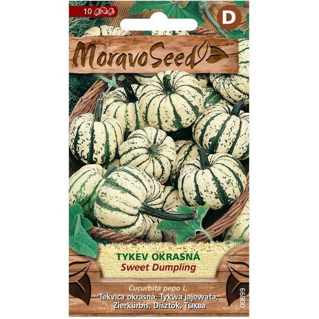MORAVOSEED Dísztök kerek fehér-zöld SWEET DUMPLING (4946mm)