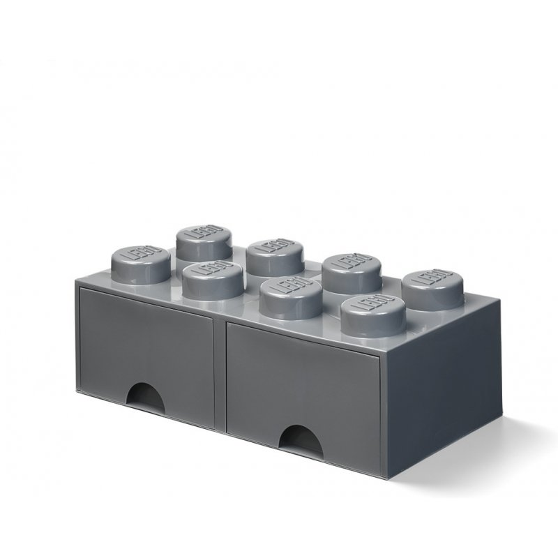 LEGO 40061754 Fiókos tárolódoboz (4x2) - Szürke (40061754)