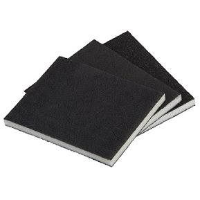 Wolfcraft 2895000 - 3 Esponjas Abrasivas, Grano 60,120,180 98 X 123 X 10 Mm