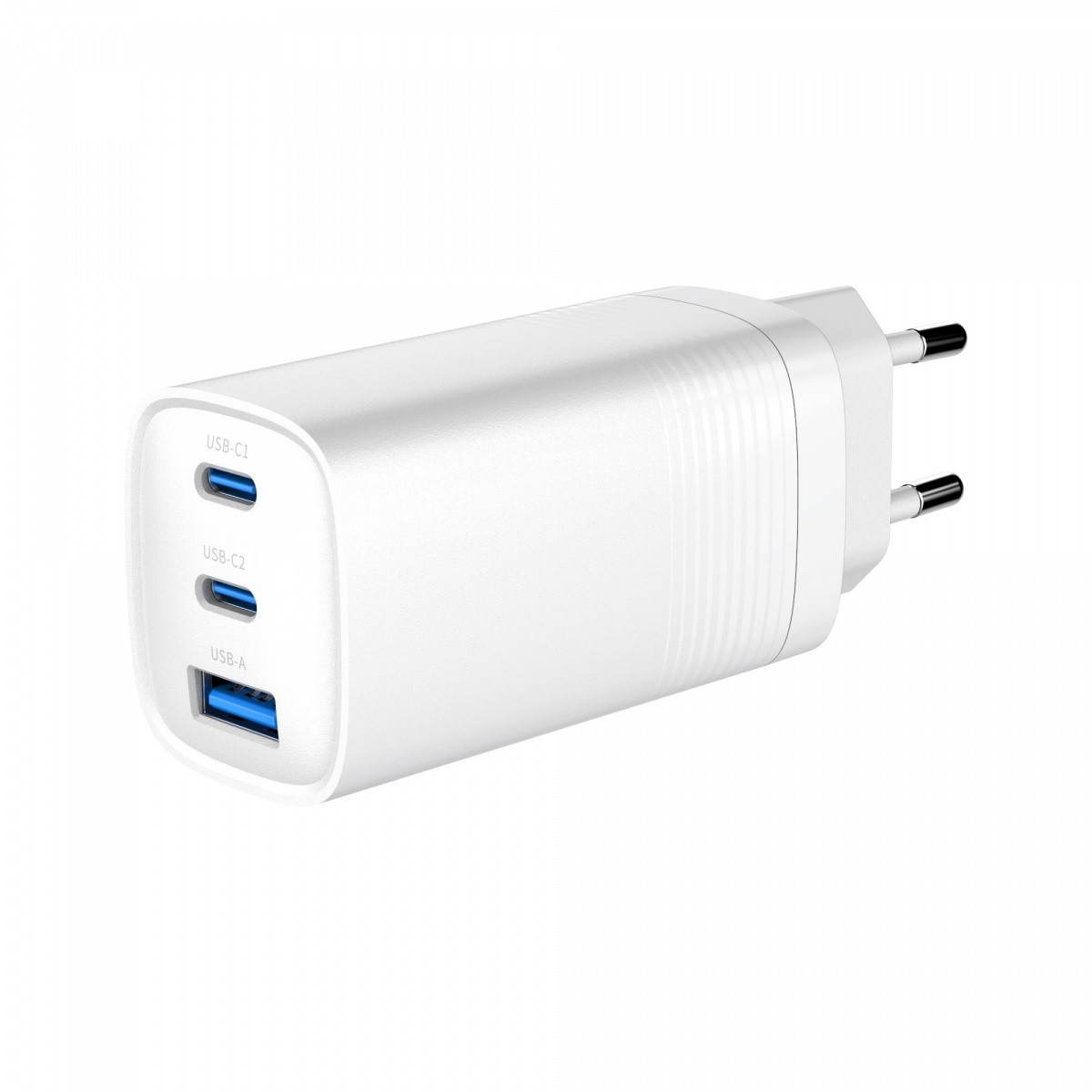 Gembird TA-UC-PDQC65-01-W 2x USB-C / USB-A Hálózati töltő - Fehér (65W) (TA-UC-PDQC65-01-W)