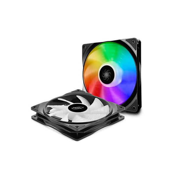 Deepcool CF 140 – 2 in 1 ház hűtő ventilátor RGB LED 14cm 2db (DP-FA-RGB-CF140-2)