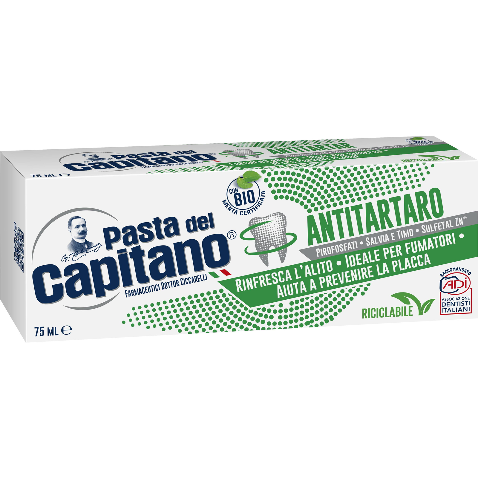 PASTA DEL CAPITANO Antitarta 75 ml (8002140039119)