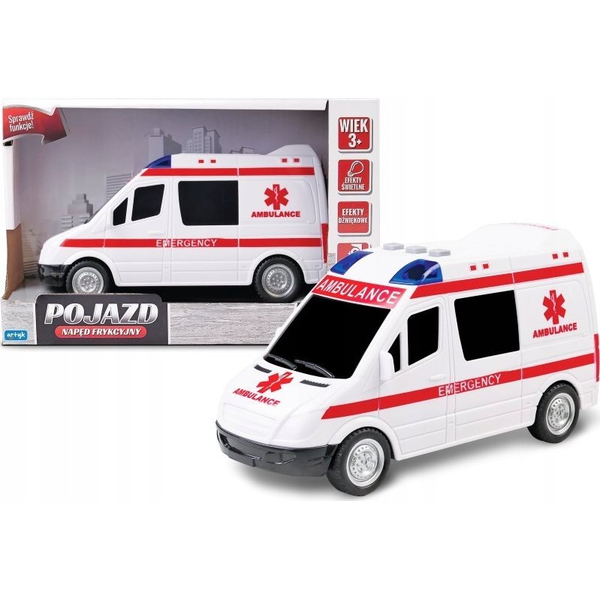 Pojazd z napędem frykcyjnym Karetka Pogotowia Funny Toys For Boys 143007