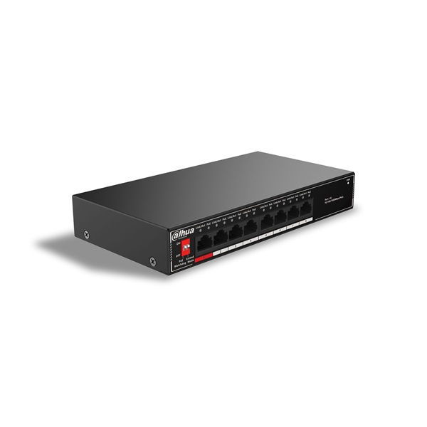 Dahua SG1008P 8x1 Gbps PoE /96W/nem menedzselhető PoE Switch (SG1008P)