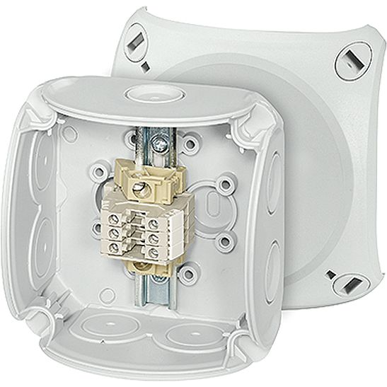 Hensel RK 0203 T Installációs elosztó 93 x 93 x 62 Szürke 1 db (62000171)