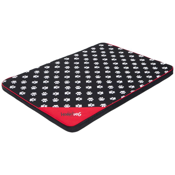 Hobbydog Materac Light - Czarny w łapki XL