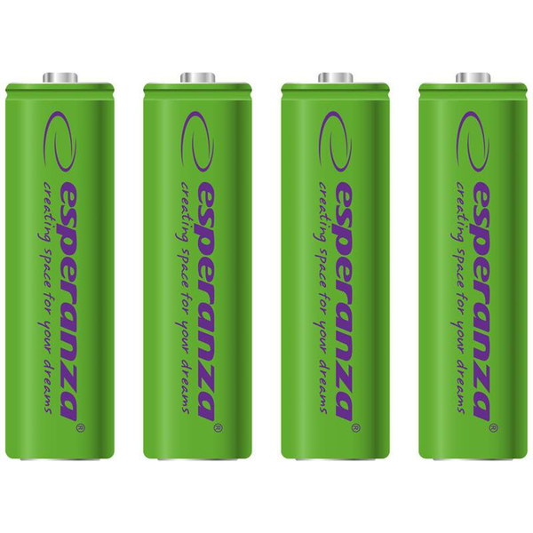 Nikel-metal hydridová (NiMH) batéria Esperanza AA (R6) 2000 mAh 4 kusy