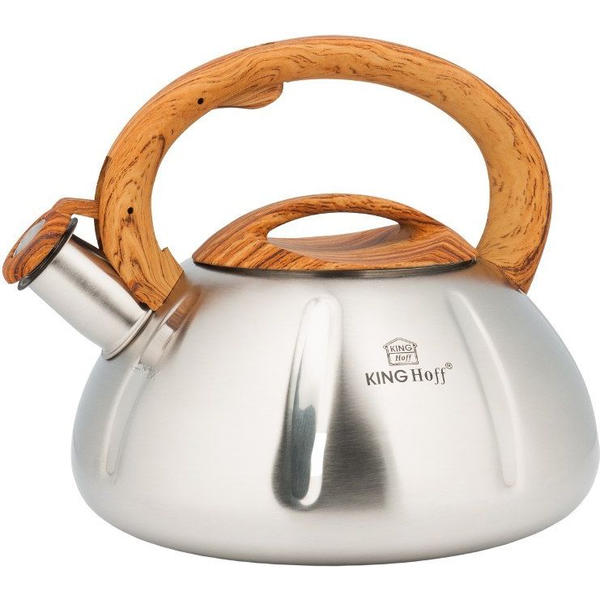 KingHoff KH-3291 Ceainic electric cu fluier, 3,0 l, oțel inoxidabil