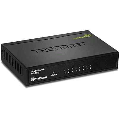 TRENDnet TEG-S82G 10/100/1000 Mbps Switch 8 port GREENnet (fém házas) (TEG-S82G)